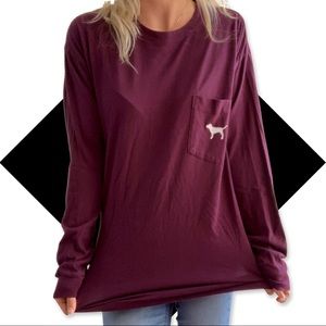 PINK Crewneck with Pocket